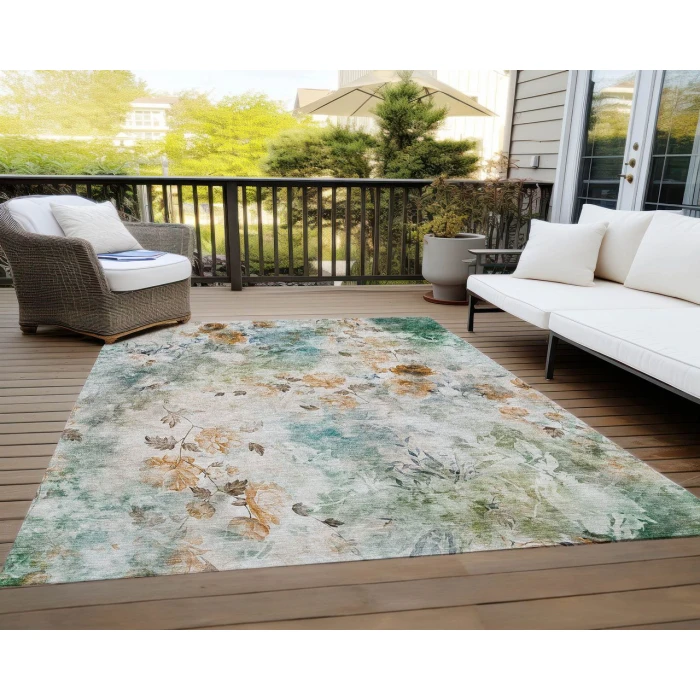 Chantille ACN724 Teal 5' x 7'6" Rug