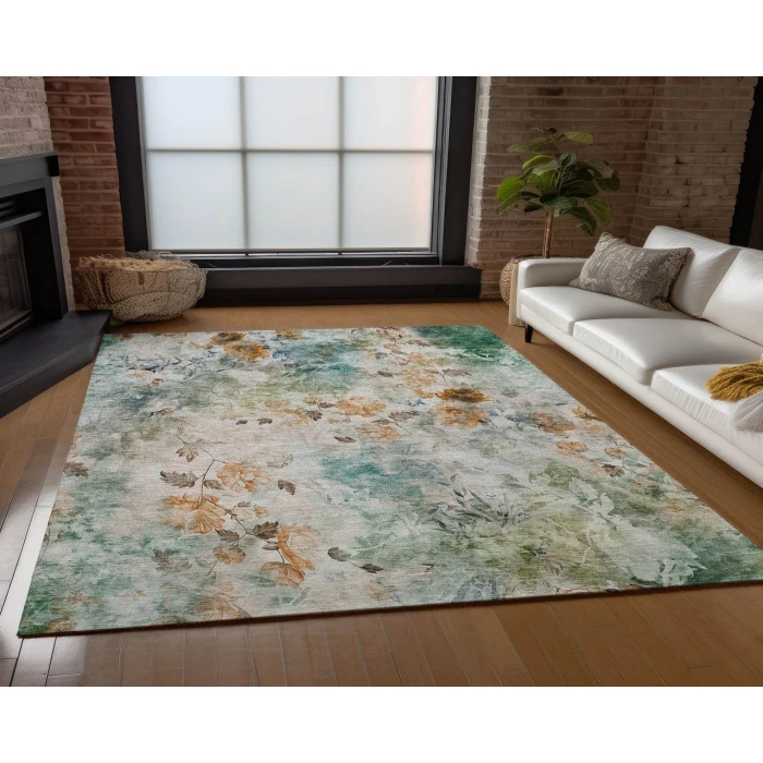 Chantille ACN724 Teal 5' x 7'6" Rug
