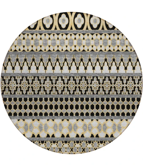 Addison Chantille ACN726-Charcoal 8 ft. X 8 ft. Round Rug