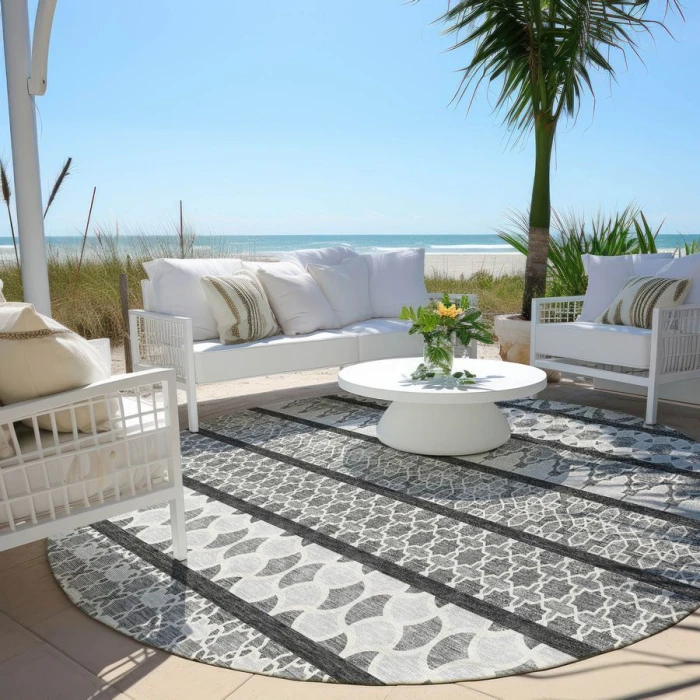 Addison Chantille ACN726-Gray 8 ft. X 8 ft. Round Rug