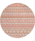 Addison Chantille ACN726-Salmon 8 ft. X 8 ft. Round Rug