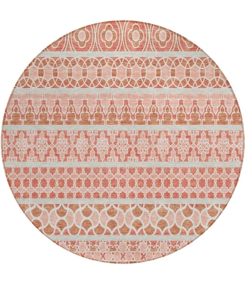 Addison Chantille ACN726-Salmon 8 ft. X 8 ft. Round Rug
