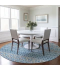 Addison Chantille ACN726-Sky 8 ft. X 8 ft. Round Rug