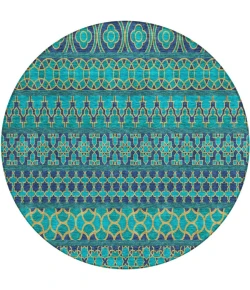Addison Chantille ACN726-Teal 8 ft. X 8 ft. Round Rug