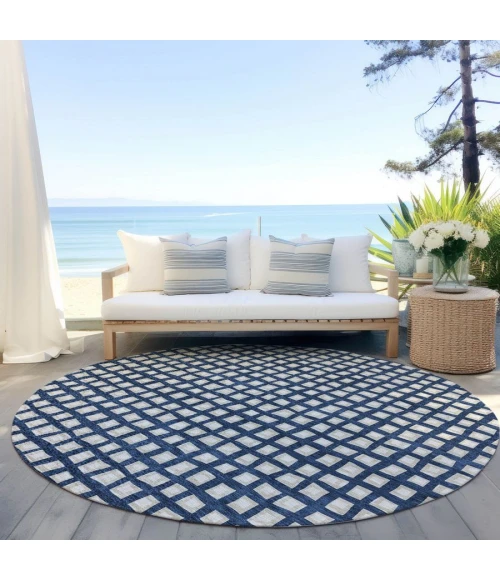 Addison Chantille ACN727-Blue 8 ft. X 8 ft. Round Rug