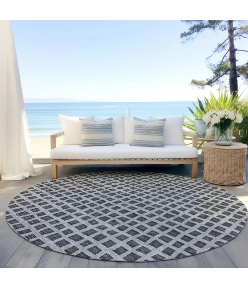 Addison Chantille ACN727-Graphite 8 ft. X 8 ft. Round Rug
