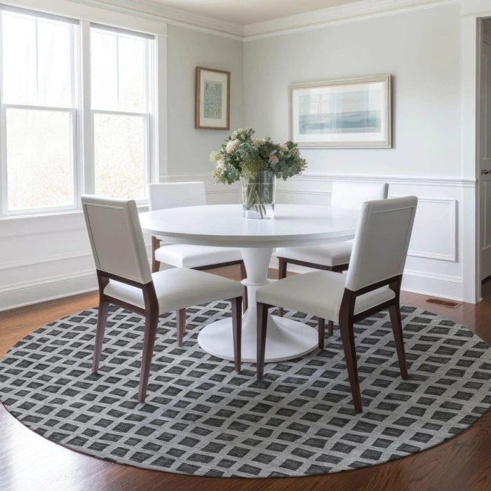 Addison Chantille ACN727-Graphite 8 ft. X 8 ft. Round Rug