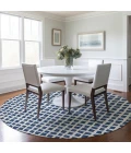 Addison Chantille ACN727-Navy 8 ft. X 8 ft. Round Rug