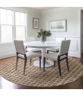Addison Chantille ACN727-Paprika 8 ft. X 8 ft. Round Rug