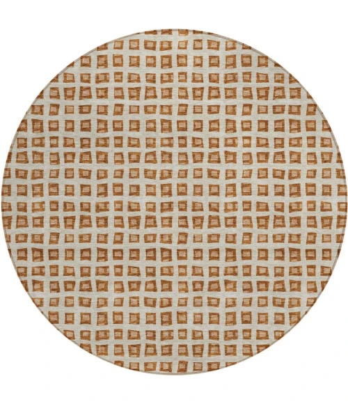Addison Chantille ACN727-Paprika 8 ft. X 8 ft. Round Rug