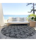 Addison Chantille ACN728-Black 8 ft. X 8 ft. Round Rug