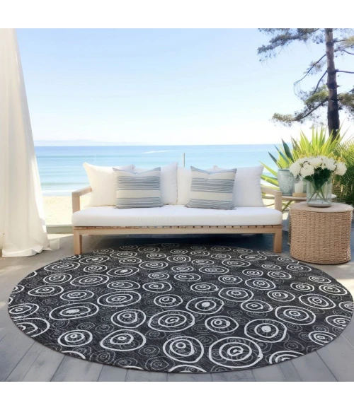 Addison Chantille ACN728-Black 8 ft. X 8 ft. Round Rug