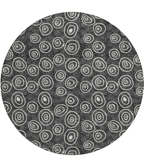 Addison Chantille ACN728-Black 8 ft. X 8 ft. Round Rug