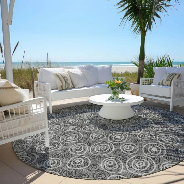 Addison Chantille ACN728-Gray 8 ft. X 8 ft. Round Rug