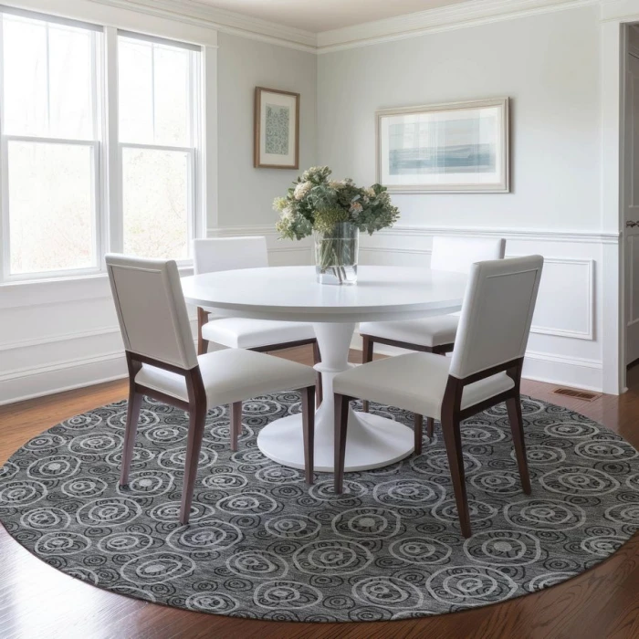 Addison Chantille ACN728-Gray 8 ft. X 8 ft. Round Rug