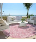 Addison Chantille ACN728-Pink 8 ft. X 8 ft. Round Rug