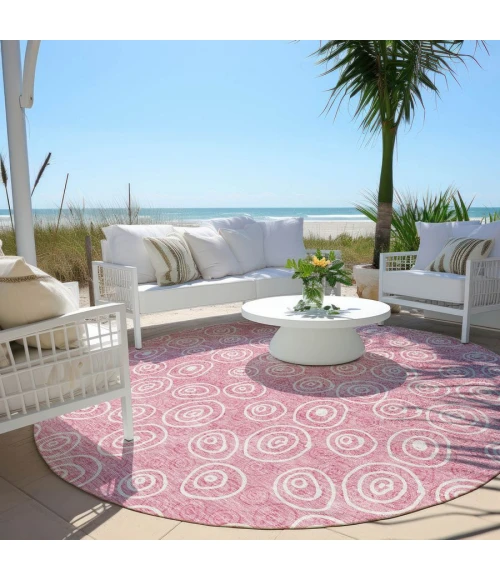 Addison Chantille ACN728-Pink 8 ft. X 8 ft. Round Rug