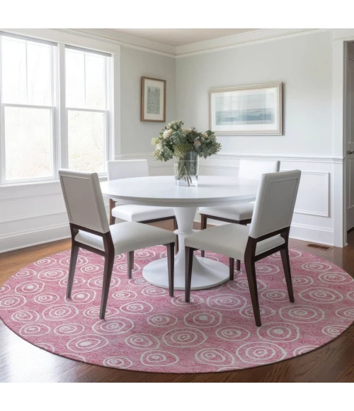 Addison Chantille ACN728-Pink 8 ft. X 8 ft. Round Rug