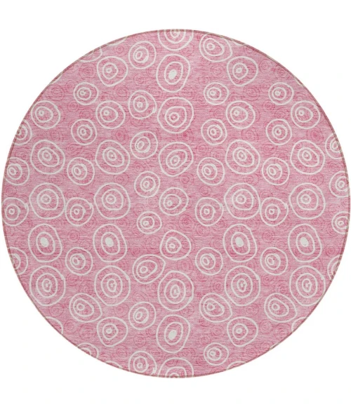 Addison Chantille ACN728-Pink 8 ft. X 8 ft. Round Rug