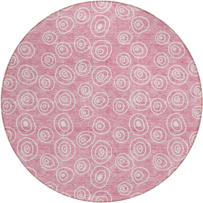 Addison Chantille ACN728-Pink 8 ft. X 8 ft. Round Rug