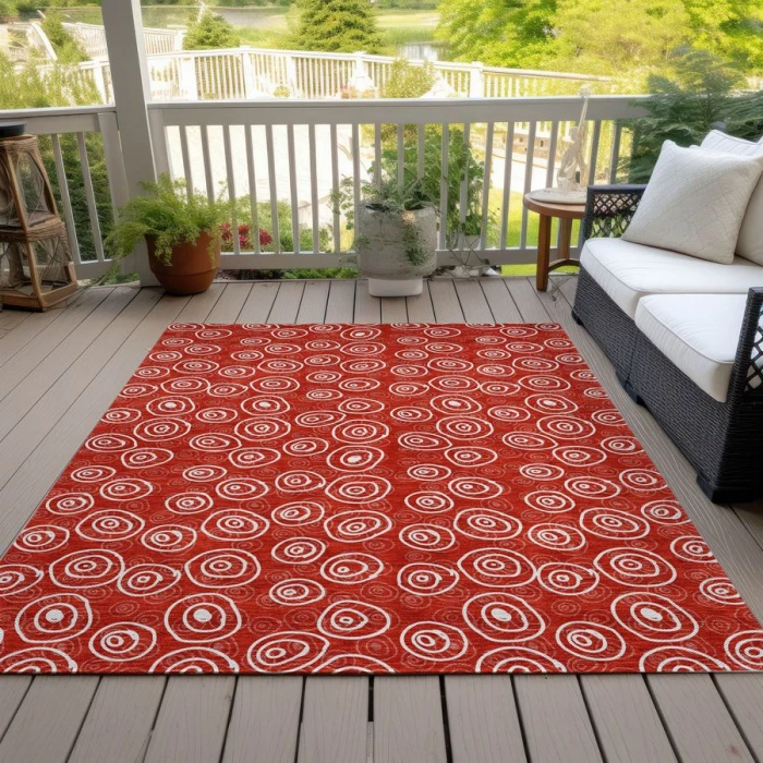 Addison Chantille ACN728-Red 8 ft. X 10 ft. Rectangle Rug