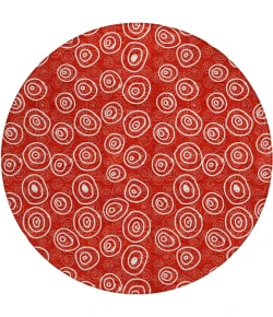 Addison Chantille ACN728-Red 8 ft. X 8 ft. Round Rug