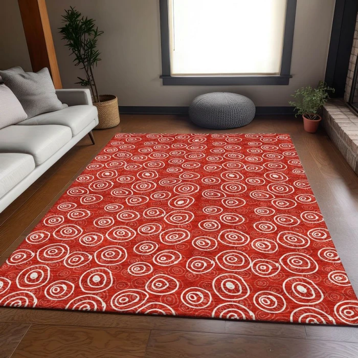 Addison Chantille ACN728-Red 8 ft. X 10 ft. Rectangle Rug