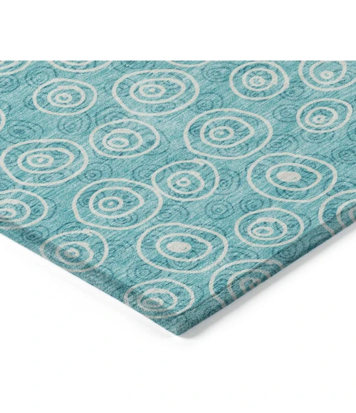 Addison Chantille ACN728-Teal 8 ft. X 8 ft. Round Rug