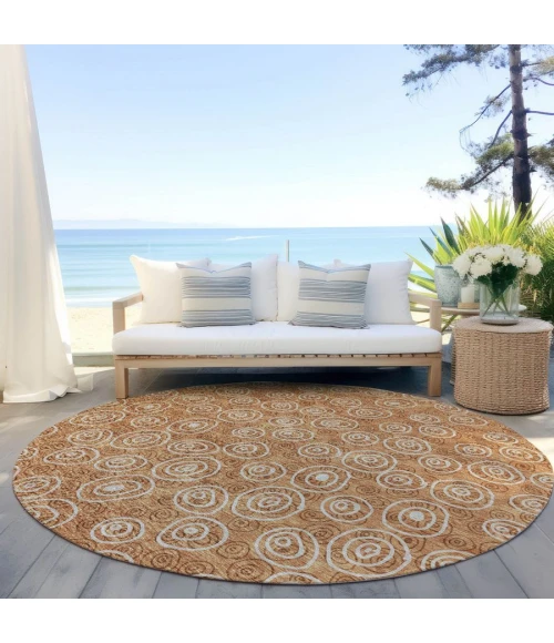 Addison Chantille ACN728-Terracotta 8 ft. X 8 ft. Round Rug