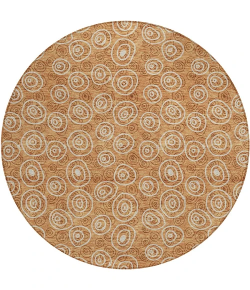 Addison Chantille ACN728-Terracotta 8 ft. X 8 ft. Round Rug