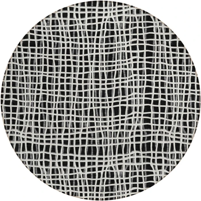 Addison Chantille ACN729-Black 8 ft. X 8 ft. Round Rug