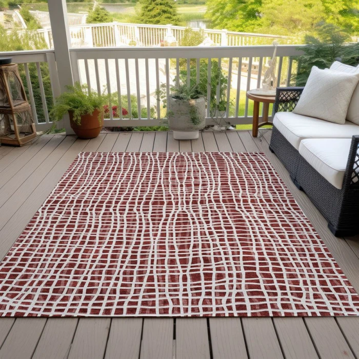 Addison Chantille ACN729-Burgundy 9 ft. X 12 ft. Rectangle Rug