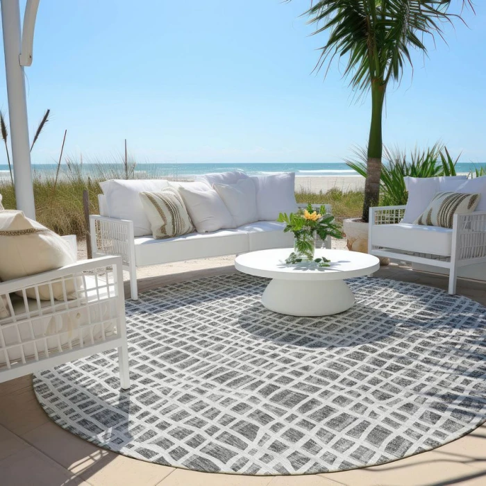 Addison Chantille ACN729-Gray 8 ft. X 8 ft. Round Rug