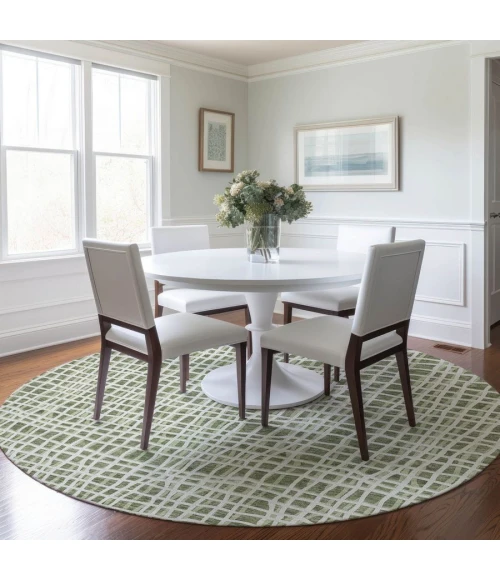 Addison Chantille ACN729-Green 8 ft. X 8 ft. Round Rug