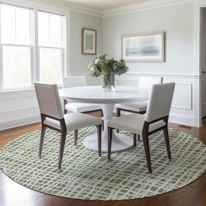 Addison Chantille ACN729-Green 8 ft. X 8 ft. Round Rug