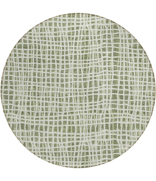 Addison Chantille ACN729-Green 8 ft. X 8 ft. Round Rug
