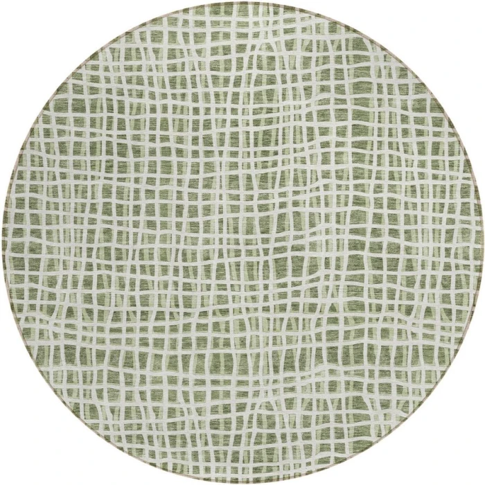 Addison Chantille ACN729-Green 8 ft. X 8 ft. Round Rug