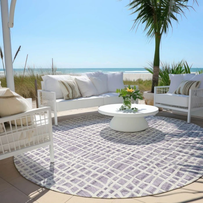 Addison Chantille ACN729-Lilac 8 ft. X 8 ft. Round Rug