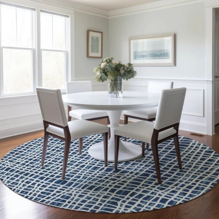 Addison Chantille ACN729-Navy 8 ft. X 8 ft. Round Rug