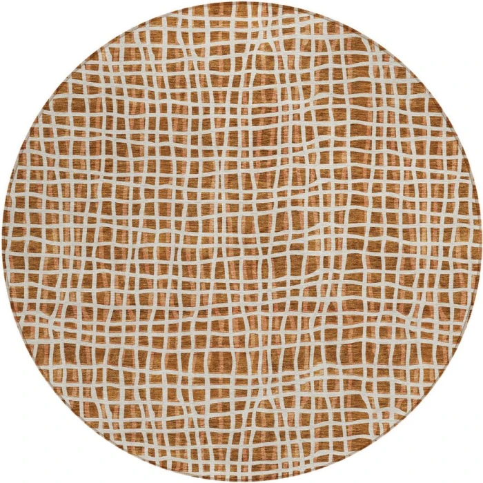 Addison Chantille ACN729-Paprika 8 ft. X 8 ft. Round Rug