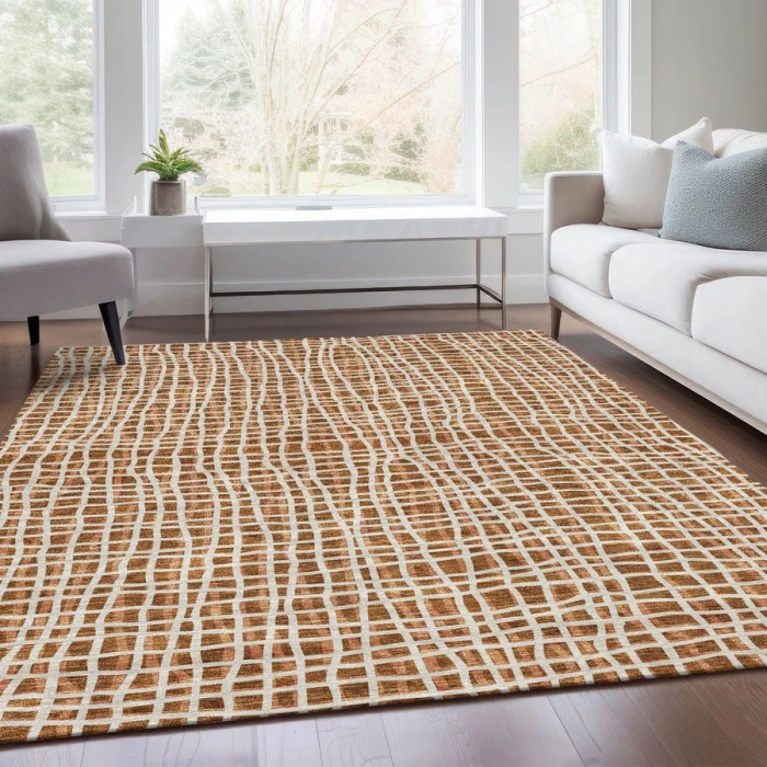 Addison Chantille ACN729-Paprika 9 ft. X 12 ft. Rectangle Rug