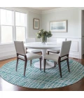 Addison Chantille ACN729-Teal 8 ft. X 8 ft. Round Rug