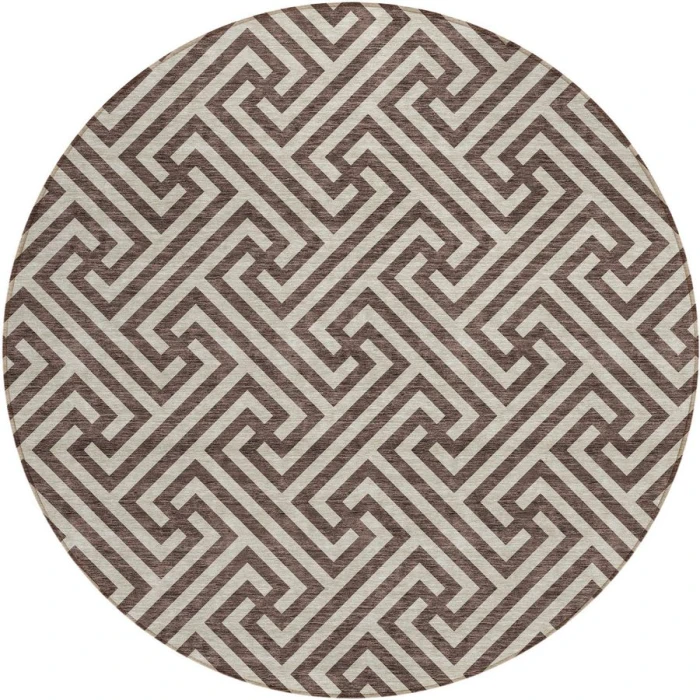 Addison Chantille ACN731-Brown 8 ft. X 8 ft. Round Rug