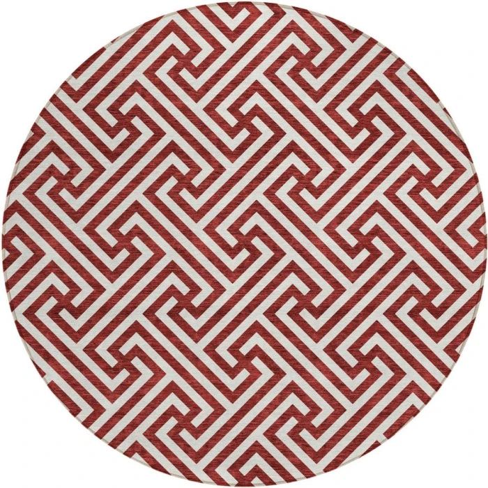 Addison Chantille ACN731-Merlot 8 ft. X 8 ft. Round Rug