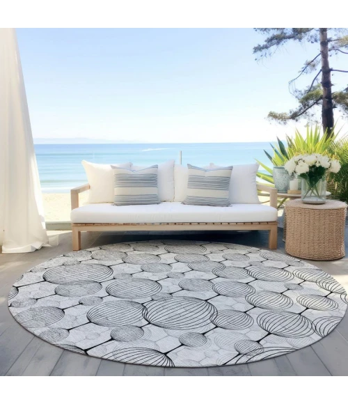 Addison Chantille ACN732-White 8 ft. X 8 ft. Round Rug