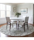 Addison Chantille ACN732-White 8 ft. X 8 ft. Round Rug