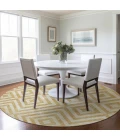 Addison Chantille ACN733-Gold 8 ft. X 8 ft. Round Rug