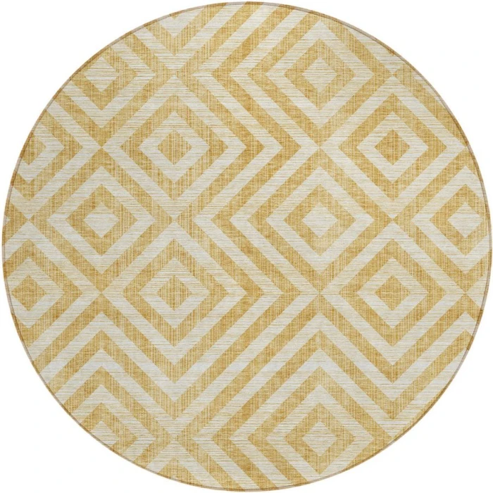 Addison Chantille ACN733-Gold 8 ft. X 8 ft. Round Rug