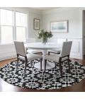 Addison Chantille ACN734-Black 8 ft. X 8 ft. Round Rug