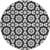 Addison Chantille ACN734-Black 8 ft. X 8 ft. Round Rug